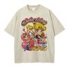 Tsukino Usagi T Shirts Vintage Washed Anime SSailor MMoon Oversized Tshirts Manga Chibiusa Short Sleeve Girl Tops Tees Women