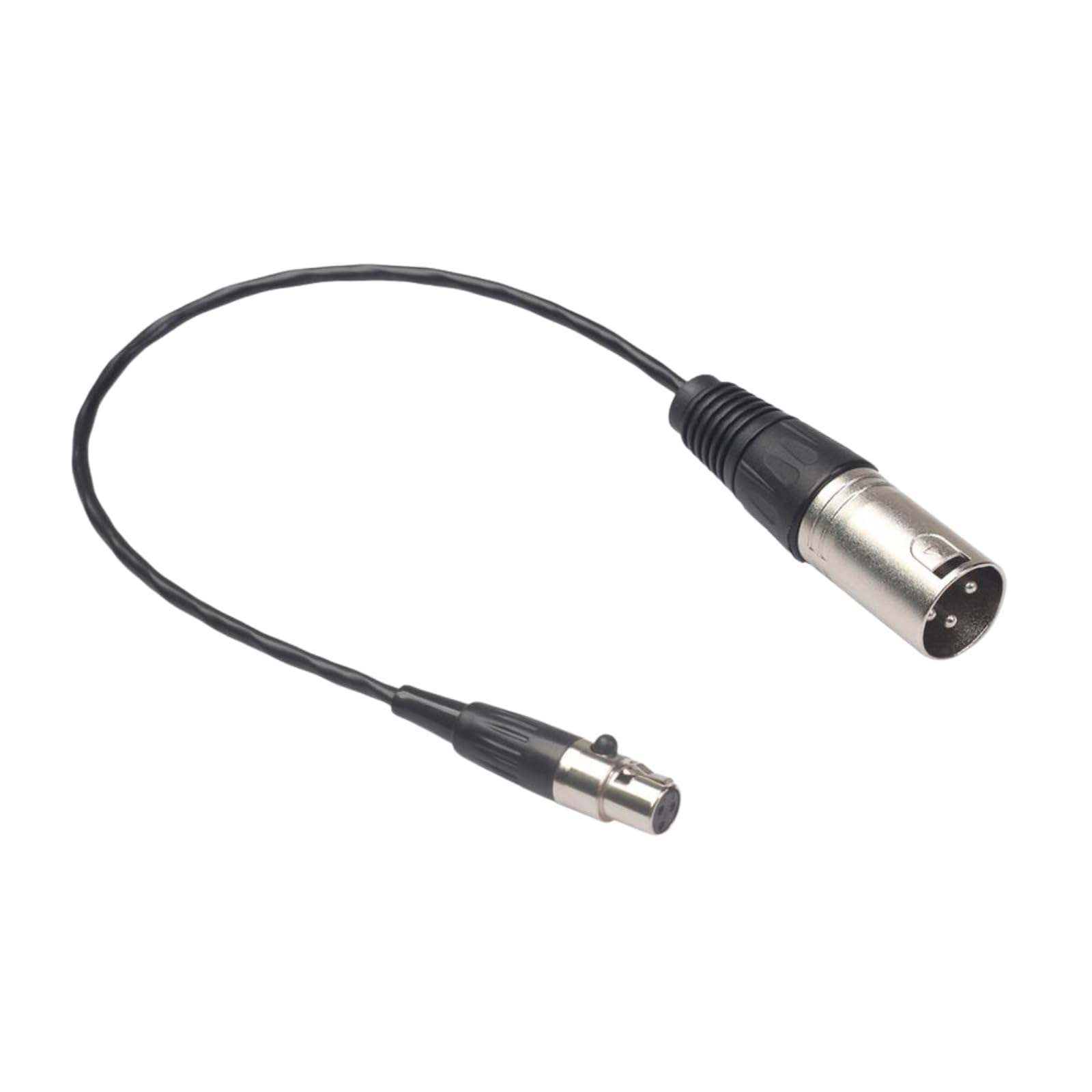 

geneX Audio Cable Mini XLR Female to XLR Male Compact and Lightweight Zinc Alloy Casing Full Copper Casing Audio Cable 3-Pin 3-Pin 0.3m