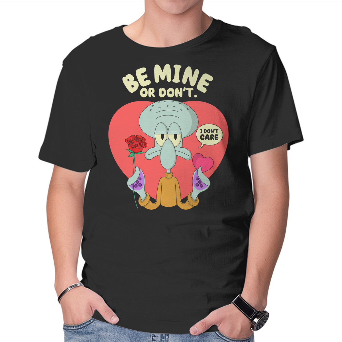 Unisex Crew Neck T-Shirt Be Mine Or Don t Graphic Short Sleeve Casual Tee XS