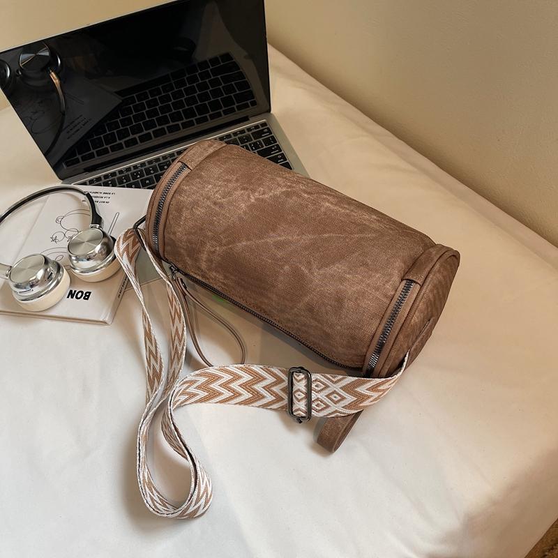 Shoulder Bag Women's Crossbody Bag Shopping Mobile Phone Bag Cylinder Bag