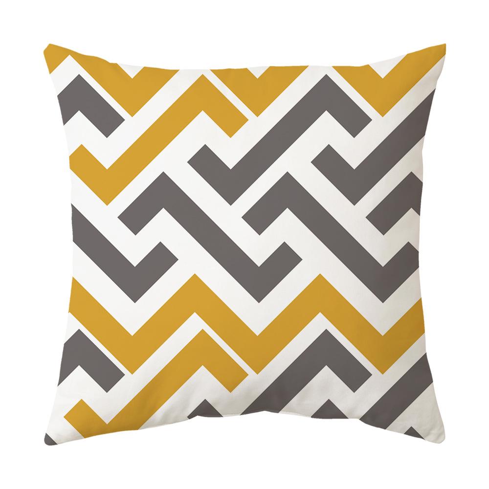 Pillowcase Simple Nordic Geometric Print Pillowcase Home Sofa Cushion Cushion Cover