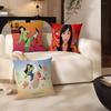 P-princess M-mulan Cartoon Pillowcases Home Bedding Decorative Pillow Cover Wedding Super Soft Pillow Case