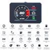 P16 Car Hud Obd2 Lcd Meter Head Up Display Speedometer Kmh,Mph Tachometer Water Temp Fuel Consumption Turbo Pressure
