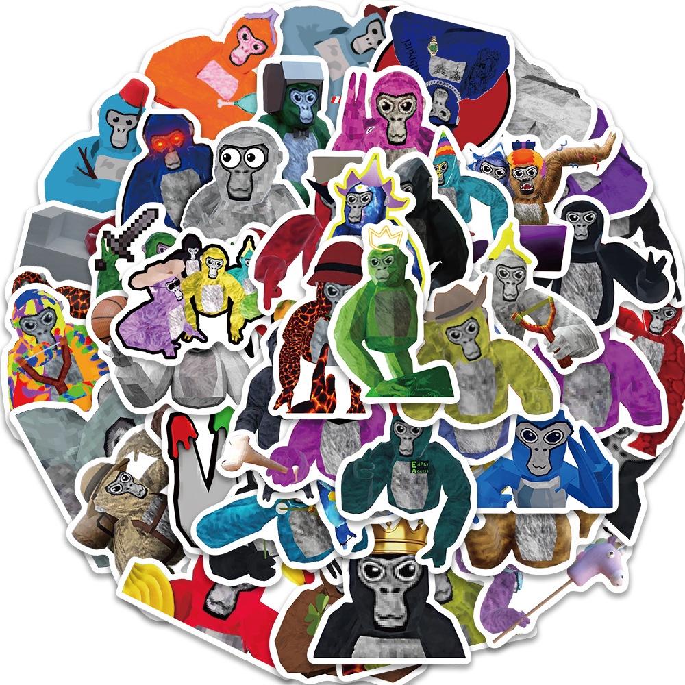 

Monkey Game Diy Stickers 50 Waterproof Decals For Guitar Notebook And Luggage Cute Style