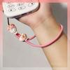 Wrist Rope Cartoon Cute Cute Cute Mobile Phone Rope Portable Adjustable Length Peach Blossom Rabbit Rich Accessory Phone Case