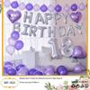 18th Birthday Party Aluminum Balloon Set - Wall Decoration Background