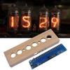 IN14 Glow Tube Clock DIY Tube Clock Kit Beech Wood Shell IN14 Nixie Tube Digital LED Clock DC12V 1A Multi Color for Time Display