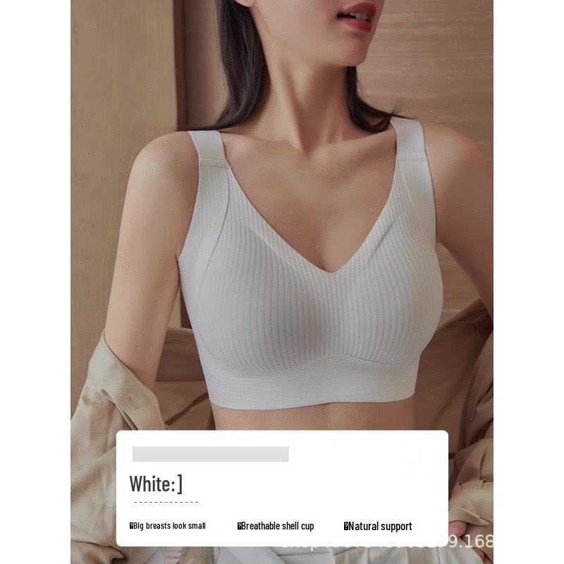 8XL Women's Seamless Anti-Sagging Bra: Plus Size, Bust Shaping, Side Control.