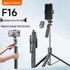 Bastão de Selfie & Tripé Bluetooth F16 com Rotação Panorâmica e Anti-Tremor, Portátil para Viagem, Suporte para Celular Ajustável de 1,7m