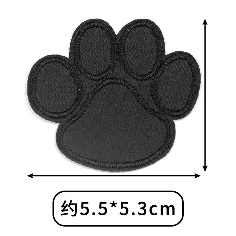 2Pcs Black Down Jacket Cotton-padded Clothes Non-sew Sticky Patch Clothing Broken Hole Repair Sticker Appliques DIY Cartoon Mark