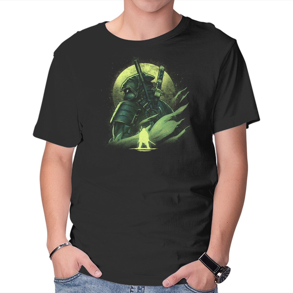 Unisex Crew Neck T-Shirt The Last Ronin Graphic Short Sleeve Casual Tee S