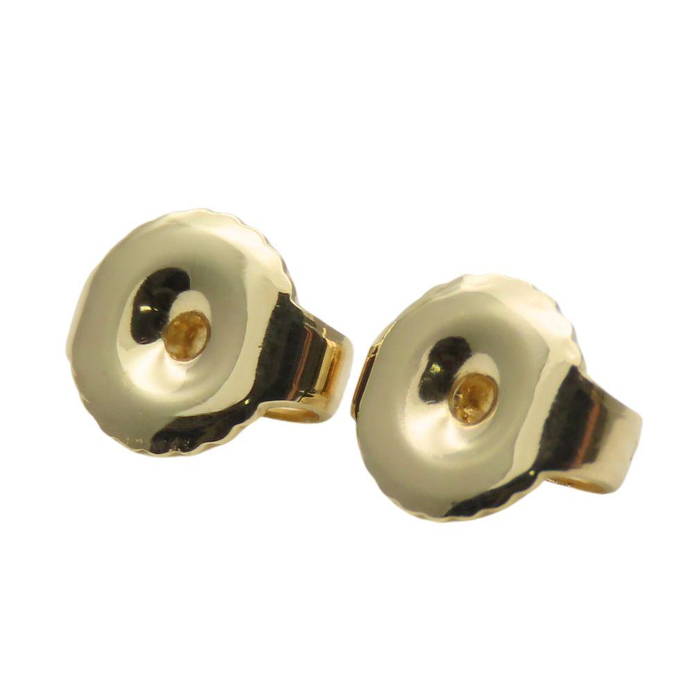 Used TIFFANY&Co. Pierce Open heart K18 yellow gold 2.5g Yellow Gold El Saperetti