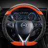 Car Steering Wheel Cover D Shape Leather For Opel Astra 2015- Corsa Combo Mokka 2018- Grandland X Ignia CT 2017-