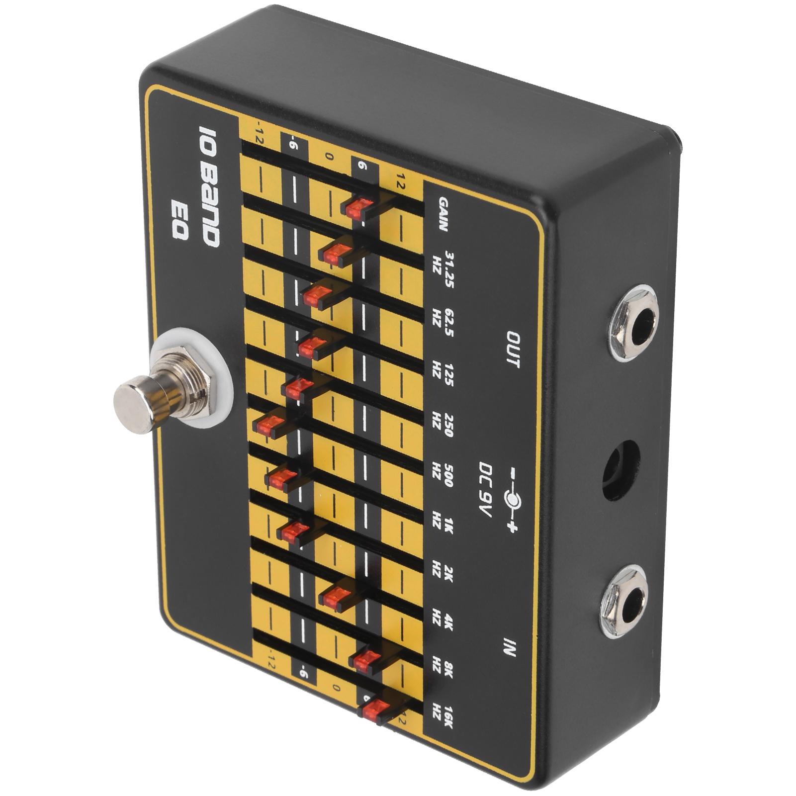 

Гитарные эффекты 10Ползунок полосы эквалайзер модуляция гармоника электрогитара аксессуары