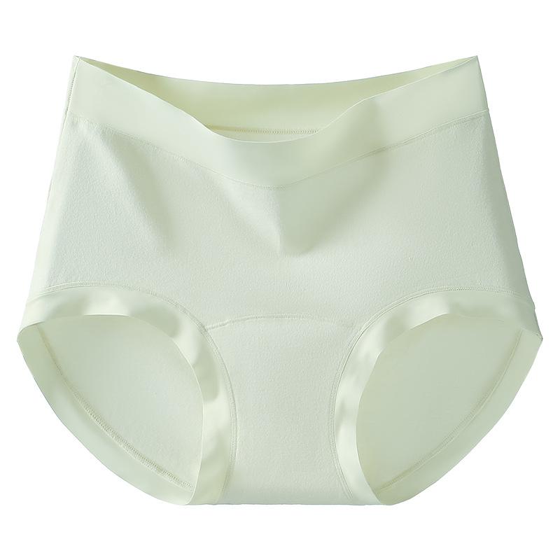 Ladies Spring and Summer Simple Pure Cotton Antibacterial Extension Crotch No Trace Breathable Briefs
