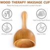 Handgefertigter Massagebecher aus Holz, Schwedischer Holzbecher, Lymphdrainage-Massagegerät, Für Körperformung Anti-Cellulite Gua Sha