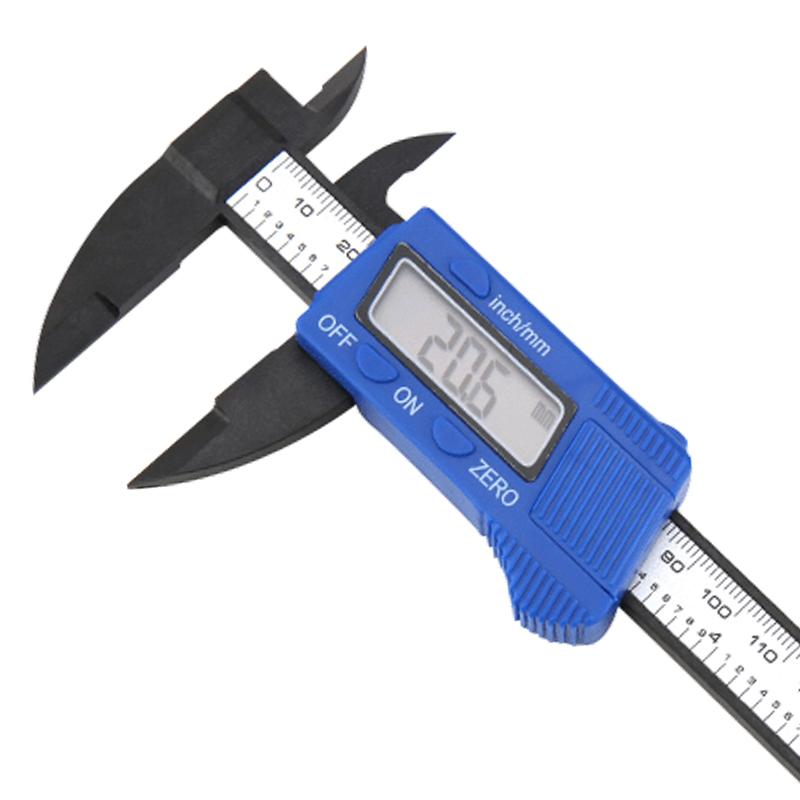 Solar Plastic Caliper Electronic Digital Display 0-150mm Mini Caliper Play Jewelry Measuring Vernier Caliper 0-150 mm синий