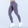 DFYNE Patchwork Crossover Waist Ruched Butt-Lifting Seamless Yoga Pants - Slimming, Low Waist, Long Leg Design