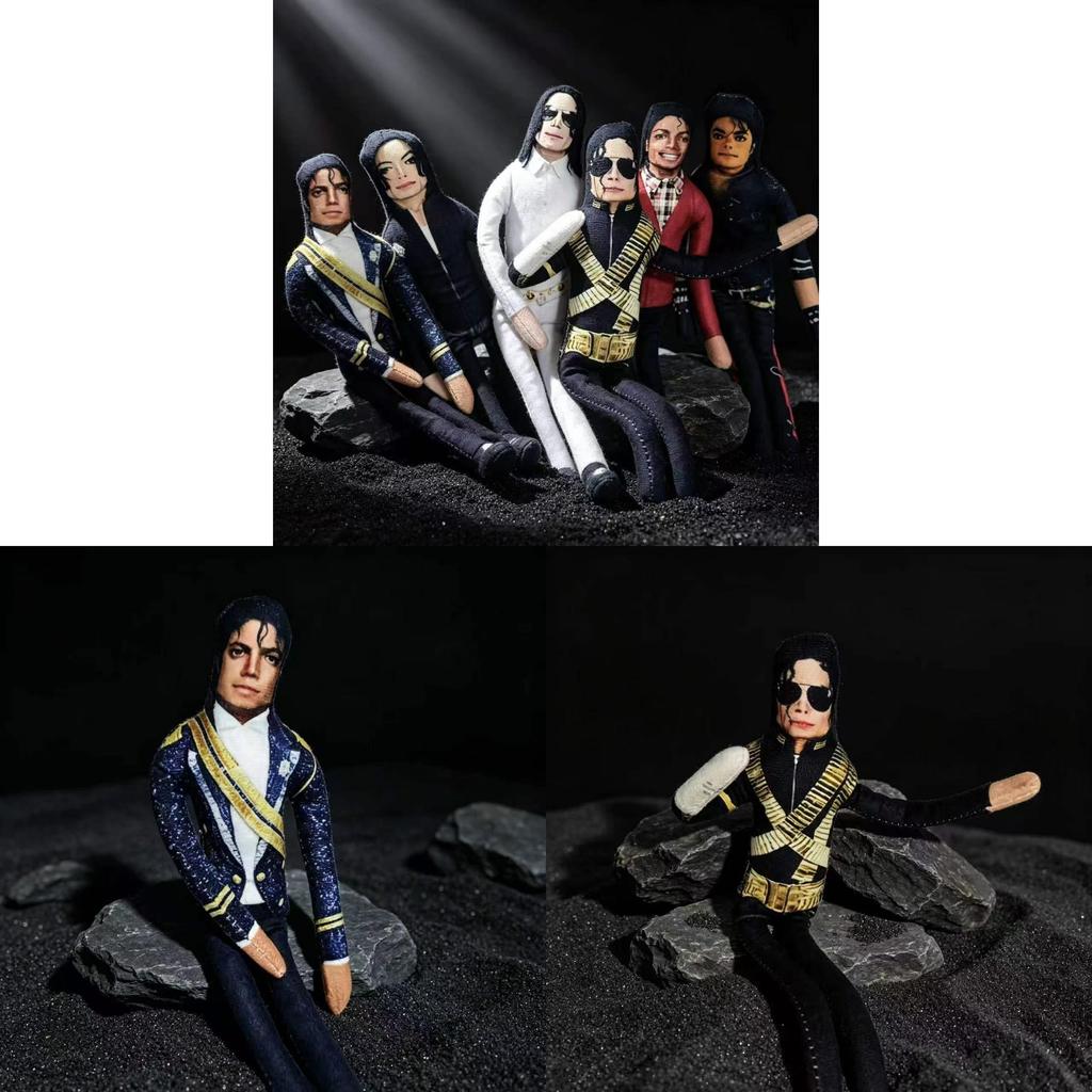 Mj Michael Jackson Mouse Figurine With Articulated Joints For Collectors And Display