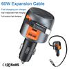 60W PD 3-in-1 USB Car Charger Lighter Fast Charging Car USB Type C Charger for Xiaomi Samsung Huawei IPhone Drones Headphones