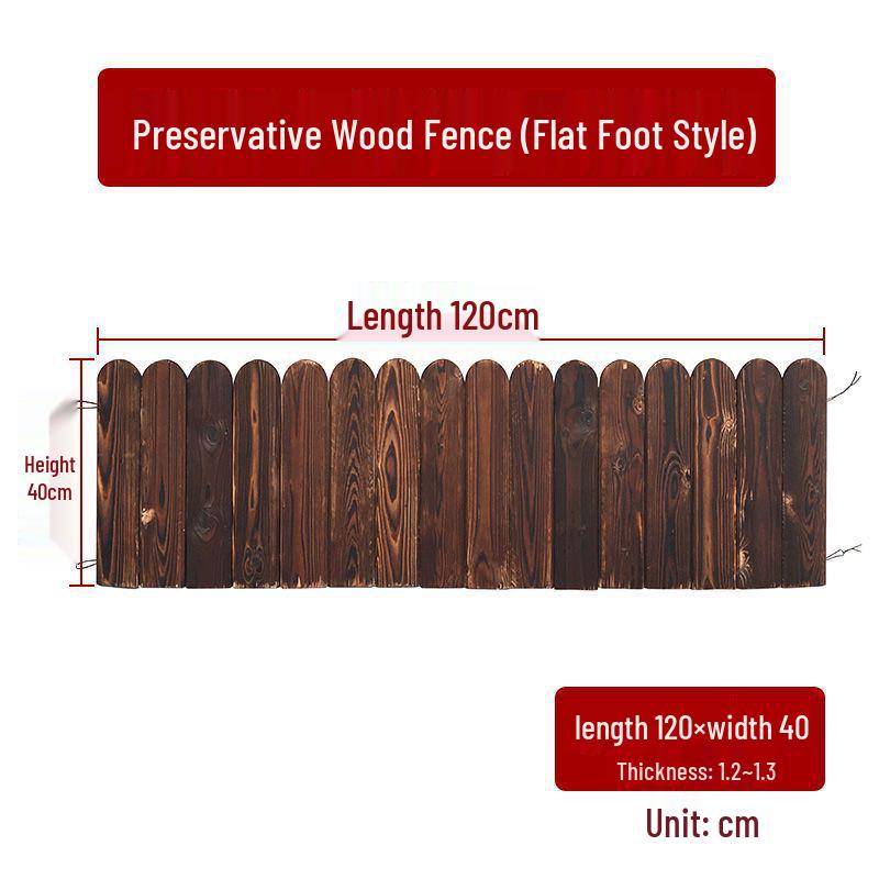 Karbikalisierter Korrosionsschutz Massivholz Gartenzaun für den Außenbereich