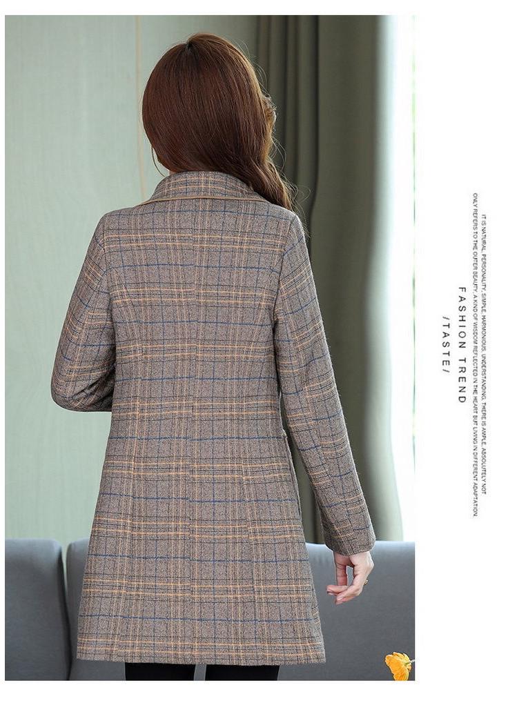Mid-Length Autumn & Winter Trench Coat for Middle-Aged Women - Stylish and Thick for 40s & 50s