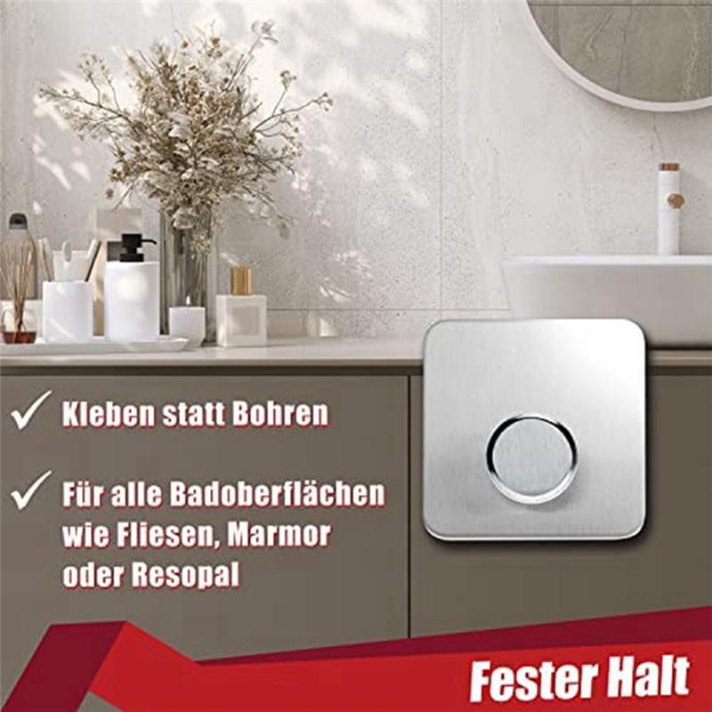 Good-Towel Holder No Drilling Wet Room Suitable Adhesive Hooks Set Of 5 Stainless Steel Hooks Self-Adhesive