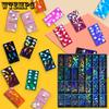 Mini Heart Shaped Dot Domino Silicone Molds DIY Laser Pattern Design Resin Molds Soft Handmade Liquid Molds Valentine's Day Holiday Gifts