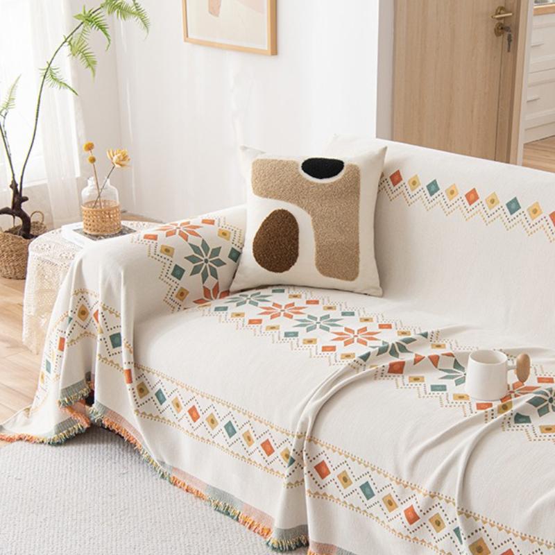 Colorful Bohemian Chenille Four Seasons Universal All-inclusive Sofa Cover for Living Room and Office  All-Season Sofa Cover, Furniture Protector