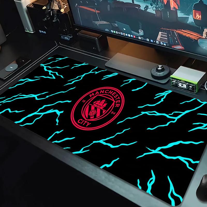 Manchester City F.C Large Size Mouse Pad Large Gaming Table Cushion Non-slip Laptop Tablet Big Mousepad XXL Mat Mini PC Playmat With Lock edge