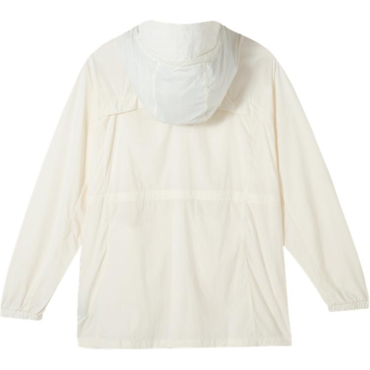 PUMA Solid Color Casual Lightweight Woven Hooded Jacket Women tops White 628375-65