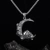 New Necklace Skull Fashion Moon Skull Street Style Men's Pendant