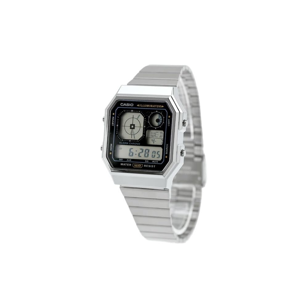 Casio Cheap Casio Classic Quartz Watch Unisex Stainless Steel Black Dial A130WE-1A
