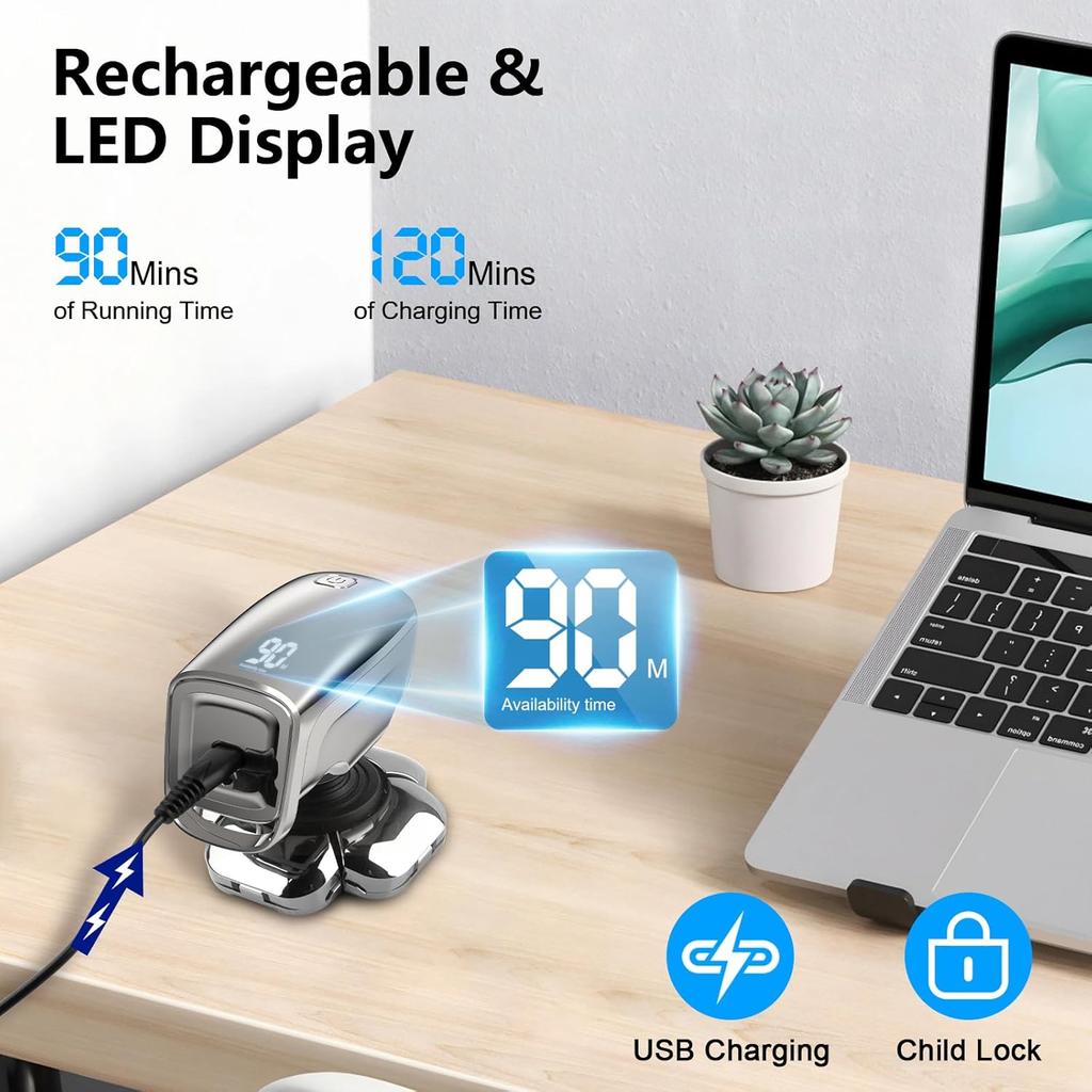 Bakım Seti 6in1 Kafa Elektrikli Tıraş Makinesi Erkekler Için Sakal Saç Düzeltici Yüz Jilet Vücut Kel Tıraş Makinesi Islak Kuru Şarj Edilebilir