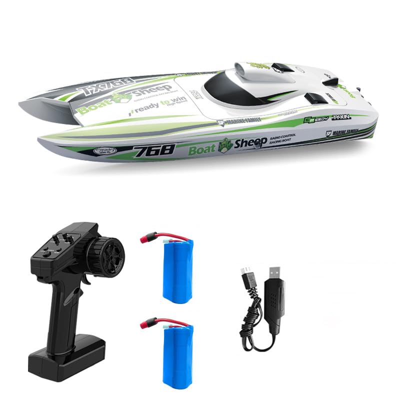 XIUPIN RC double waterproof fully proportional boat High-speed boat, 30KM/H, turbo-injection propulsion, water-cooled system, design, remote-contro...