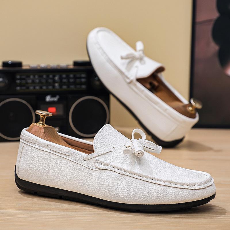 Туфли Doudou мужские летние новые ленивые кожаные туфли деловые повседневные детские мужские туфли 39