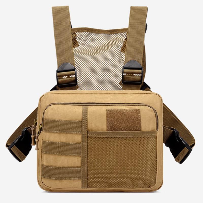 Hunting Bags Tactical Backpack Outdoor Chest Bag Running Sports Vest Bag Camouflage Functional Trend Backpack Leisure Vest Bag