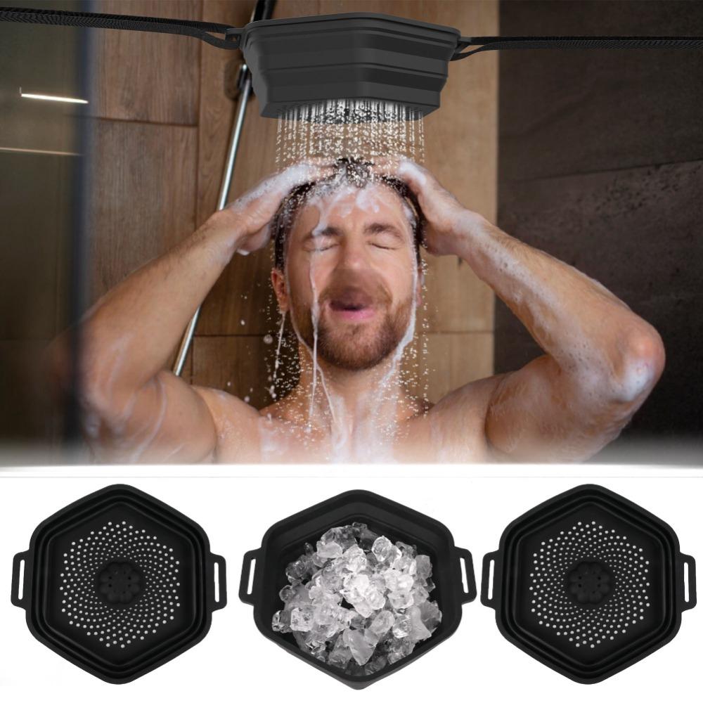 

Снижение температуры душа со льдом Складная ледяная ванна Инструмент для ванны с льдом Новая душевая головка
