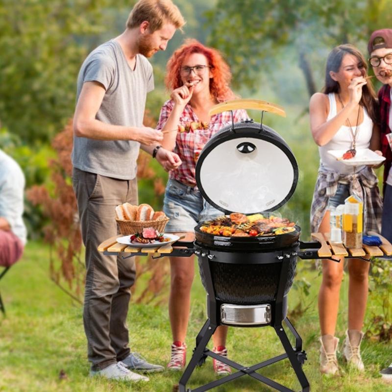 Oxford Fabric BBQ Gas Grill Cover Weather Resistant Dustproof for Outdoor Use with Secure Drawstring and Strap