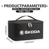 Qsdnr5 Große Kapazität Auto Logo Kulturtasche Reise Aufbewahrungsbox Auto Zubehör Für Skoda VRS Superb Yeti Octavia Enyaq Rapid Karoq