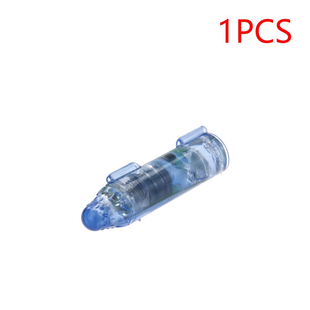 1-5 STÜCKE LED Anlockendes Fischlicht Längliche Form Angelköderlicht Unterwasserangeln Tintenfischangeln Köder Leuchtende Köder Werkzeuge