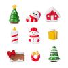 Micro-landscape Cartoon Santa Claus Snowman Tree House Snow Scene Accessories and DecorationsMiniature Small Ornaments