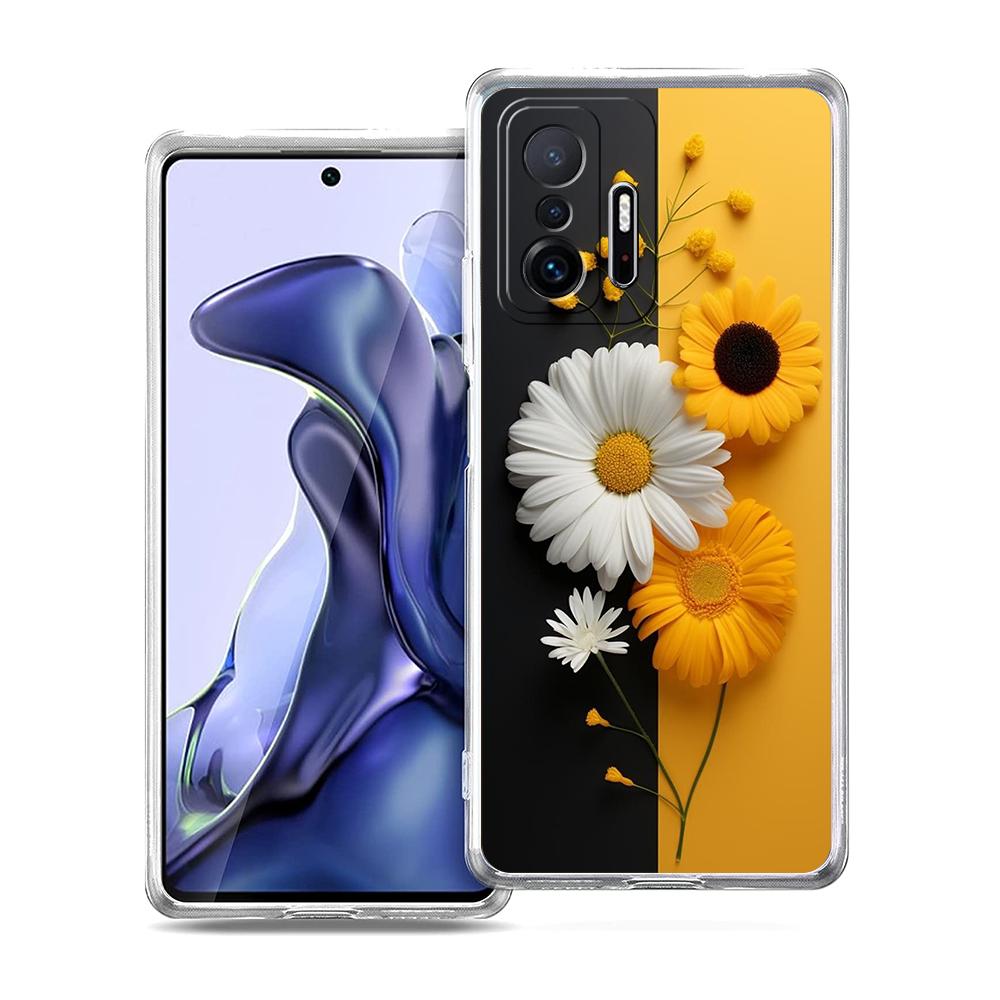 Sunflower Phone Case for Xiaomi Mi Poco F3 X3 X4 GT NFC M3 M4 11 Ultra 12 11X 11i Pro Lite 5G Soft Transparent Cover Capas Bags