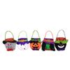 Spooky Design Pumpkin Candy Bag Velvet Material Kids Candy Bag  Trick Or Treat Event