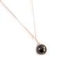 Les Trésors De Lily [D4591] - Silver Necklace 'Licorice' Black Silver (rhodium-plated) - 20x16 Mm