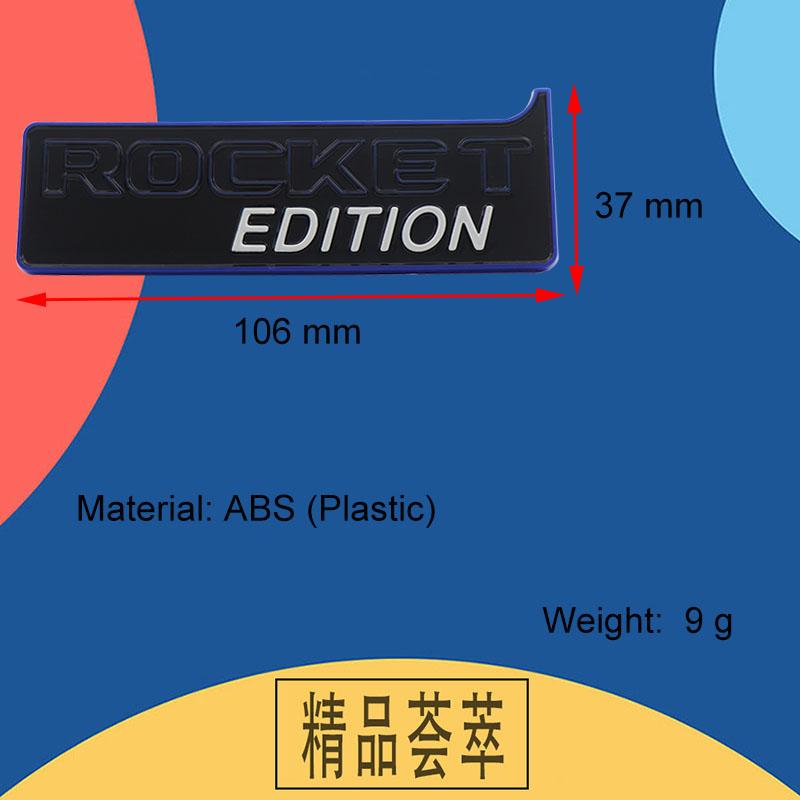 3D Premium ROCKET EDITION Letters for G W463 W464 G500 G63 G350 car Engine Hood Fender trunk Tail Rear Decal Emblem Badge Sticker