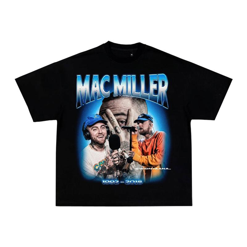 Mac Miller 1992-2018 Graphic Unisex T-Shirt Rap Hip Hop Memorial Streetwear Tee XXXL