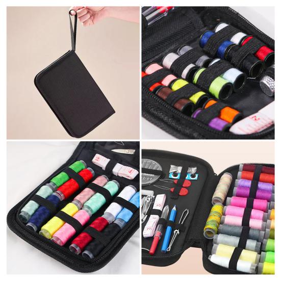 10/73/97/172Pcs/Set Portable Sewing Kit with Case Colorful Thread Needle Tailor Scissors Tape Measure Home Travel Emergency Sewing Accessories