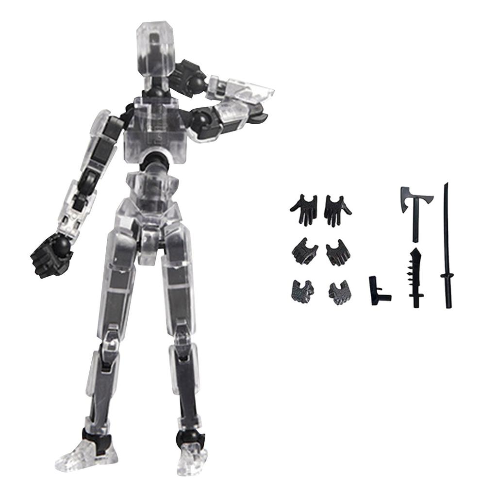 Doll 13-joint Movable 3D Printed Doll Toy 3rd Generation Dummy Doll DIY Full Body Decompression