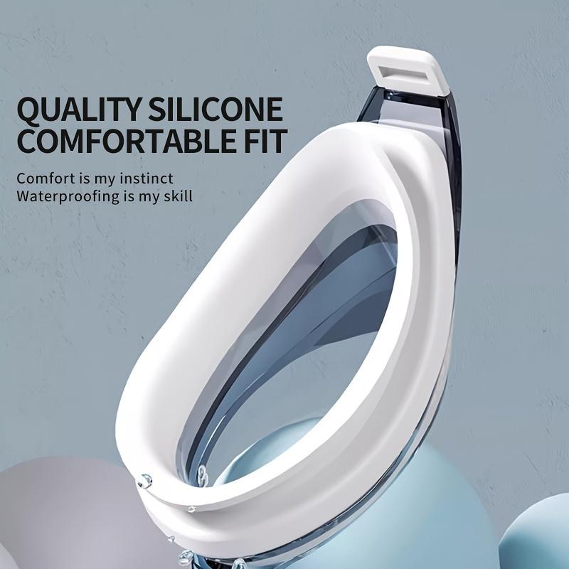 HD Anti-Fog Waterproof Swim Goggles, Comfortable & Adjustable, Clear Vision for Men Women